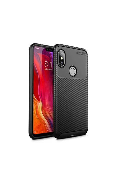 CEPCASE    Xiaomi Redmi Note 6 Pro Kılıf Karbon Fiber Tasarım Ultra Slim Lüx Görünüm Silikon Kapak - Resim 6