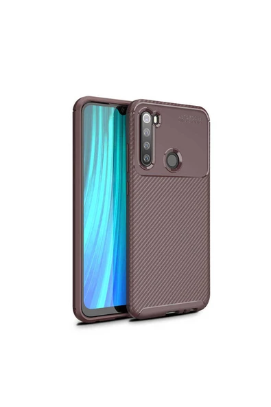 CEPCASE    Xiaomi Redmi Note 8T Kılıf Karbon Fiber Tasarım Ultra Slim Lüx Görünüm Silikon Kapak - Resim 3