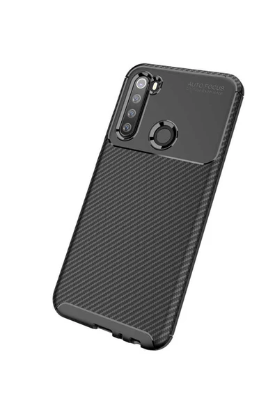 CEPCASE    Xiaomi Redmi Note 8T Kılıf Karbon Fiber Tasarım Ultra Slim Lüx Görünüm Silikon Kapak - Resim 4