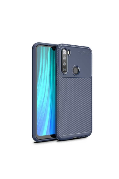 CEPCASE    Xiaomi Redmi Note 8T Kılıf Karbon Fiber Tasarım Ultra Slim Lüx Görünüm Silikon Kapak - Resim 2