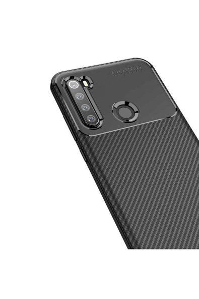 CEPCASE    Xiaomi Redmi Note 8T Kılıf Karbon Fiber Tasarım Ultra Slim Lüx Görünüm Silikon Kapak - Resim 6