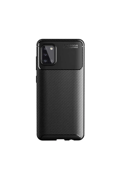 CEPCASE    Samsung Galaxy A31 Kılıf Karbon Fiber Tasarım Ultra Slim Lüx Görünüm Silikon Kapak - Resim 2