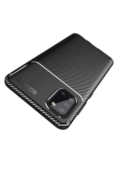 CEPCASE    Samsung Galaxy A31 Kılıf Karbon Fiber Tasarım Ultra Slim Lüx Görünüm Silikon Kapak - Resim 4