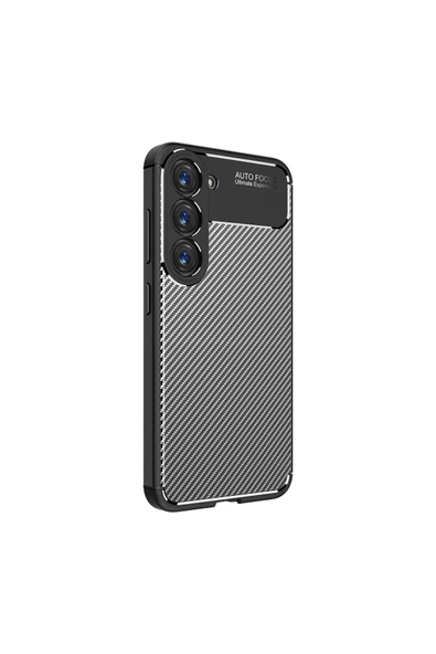 CEPCASE    Samsung Galaxy S23 Kılıf Karbon Fiber Tasarım Ultra Slim Lüx Görünüm Silikon Kapak - 2