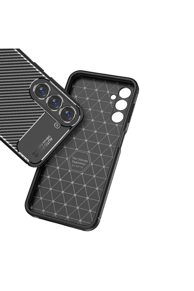 CEPCASE    Samsung Galaxy S23 Kılıf Karbon Fiber Tasarım Ultra Slim Lüx Görünüm Silikon Kapak - 4