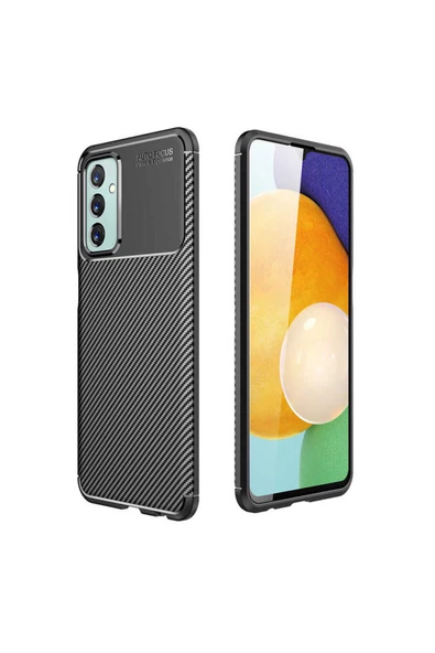 CEPCASE    Samsung Galaxy M23 Kılıf Karbon Fiber Tasarım Ultra Slim Lüx Görünüm Silikon Kapak - Resim 2