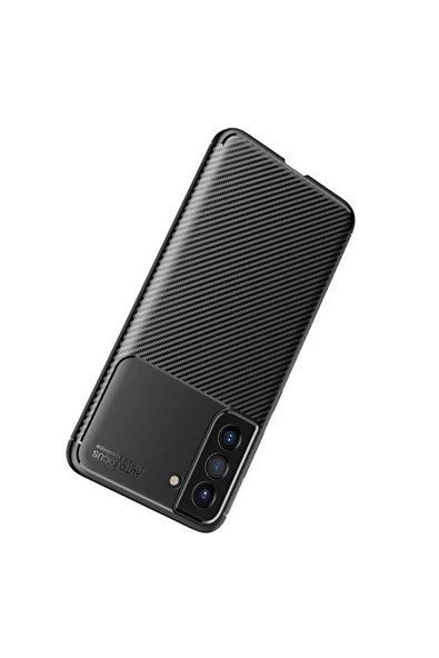CEPCASE    Samsung Galaxy S21 FE Kılıf Karbon Fiber Tasarım Ultra Slim Lüx Görünüm Silikon Kapak - Resim 5
