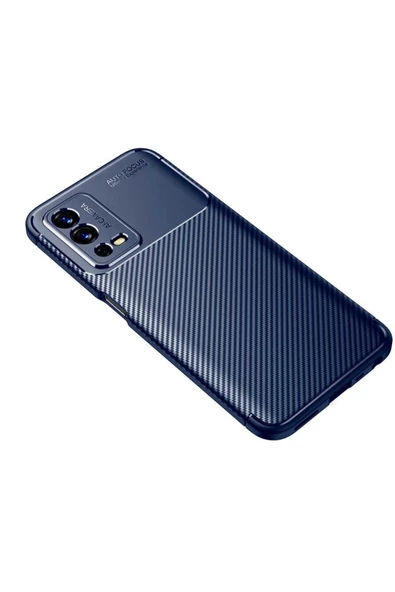 CEPCASE    Oppo A55 4G Kılıf Karbon Fiber Tasarım Ultra Slim Lüx Görünüm Silikon Kapak - Resim 5