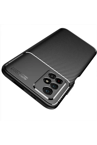 CEPCASE    Xiaomi Poco M4 Pro 5G Kılıf Karbon Fiber Tasarım Ultra Slim Lüx Görünüm Silikon Kapak - Resim 4