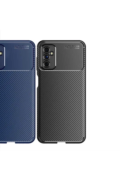 CEPCASE    Samsung Galaxy M52 Kılıf Karbon Fiber Tasarım Ultra Slim Lüx Görünüm Silikon Kapak - Resim 3