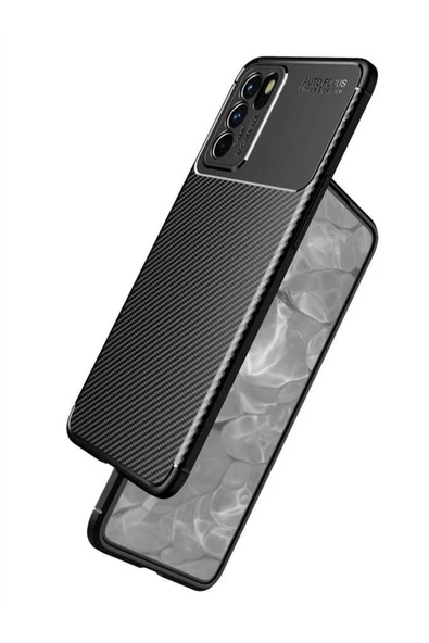 CEPCASE    Oppo Reno 6 4G Kılıf Karbon Fiber Tasarım Ultra Slim Lüx Görünüm Silikon Kapak - Resim 4