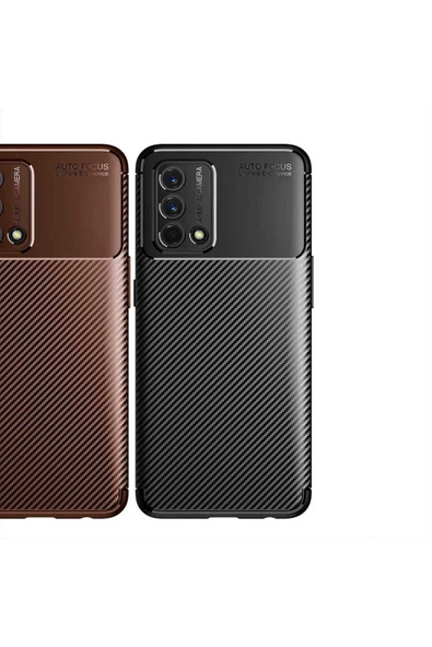 CEPCASE    Oppo A74 4G Kılıf Karbon Fiber Tasarım Ultra Slim Lüx Görünüm Silikon Kapak - Resim 4