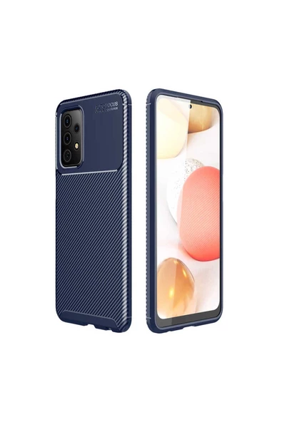 CEPCASE    Samsung Galaxy A52 Kılıf Karbon Fiber Tasarım Ultra Slim Lüx Görünüm Silikon Kapak