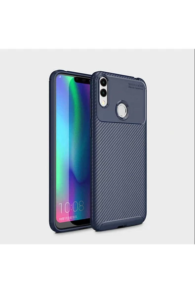 CEPCASE    Huawei Honor 8C Kılıf Karbon Fiber Tasarım Ultra Slim Lüx Görünüm Silikon Kapak - Resim 2