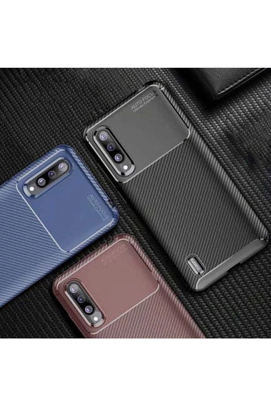 CEPCASE    Xiaomi Mi 9 Lite Kılıf Karbon Fiber Tasarım Ultra Slim Lüx Görünüm Silikon Kapak - Resim 5