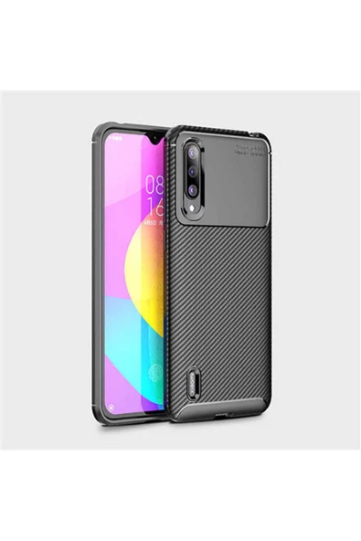 CEPCASE    Xiaomi Mi 9 Lite Kılıf Karbon Fiber Tasarım Ultra Slim Lüx Görünüm Silikon Kapak - Resim 2