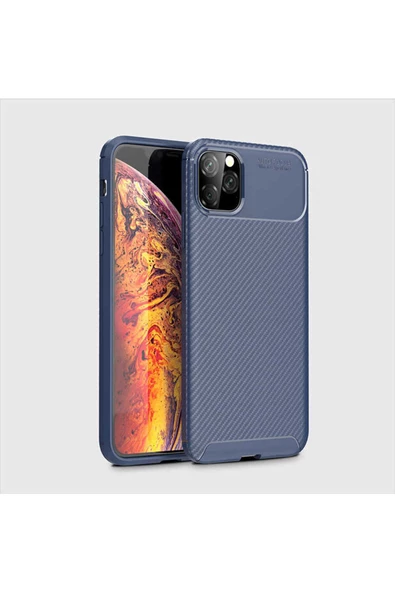 CEPCASE    Apple iPhone 11 Pro Kılıf Karbon Fiber Tasarım Ultra Slim Lüx Görünüm Silikon Kapak - 3
