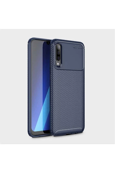 CEPCASE    Samsung Galaxy A70 Kılıf Karbon Fiber Tasarım Ultra Slim Lüx Görünüm Silikon Kapak - Resim 3