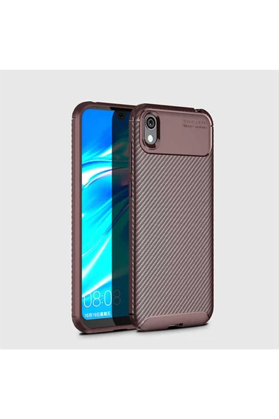 CEPCASE    Huawei Y5 2019 Kılıf Karbon Fiber Tasarım Ultra Slim Lüx Görünüm Silikon Kapak - Resim 2