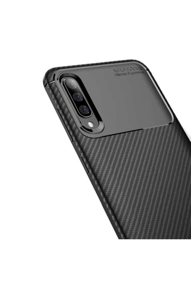 CEPCASE    Samsung Galaxy A50 Kılıf Karbon Fiber Tasarım Ultra Slim Lüx Görünüm Silikon Kapak - Resim 4