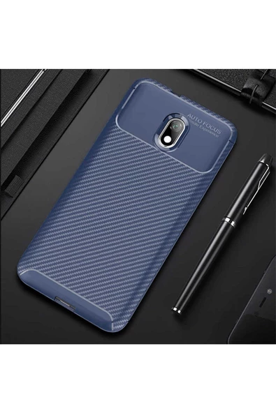 CEPCASE    Xiaomi Redmi 8A Kılıf Karbon Fiber Tasarım Ultra Slim Lüx Görünüm Silikon Kapak - 1