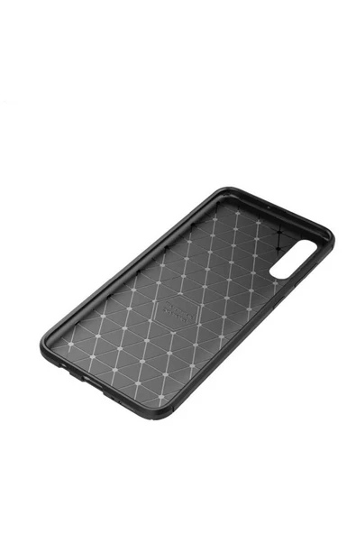 CEPCASE    Samsung Galaxy A50 Kılıf Karbon Fiber Tasarım Ultra Slim Lüx Görünüm Silikon Kapak - Resim 5