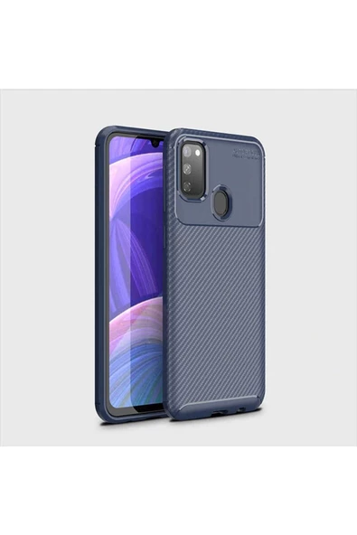 CEPCASE    Samsung Galaxy M30S Kılıf Karbon Fiber Tasarım Ultra Slim Lüx Görünüm Silikon Kapak - Resim 2