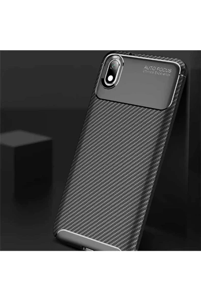 CEPCASE    Xiaomi Redmi 7A Kılıf Karbon Fiber Tasarım Ultra Slim Lüx Görünüm Silikon Kapak - Resim 5