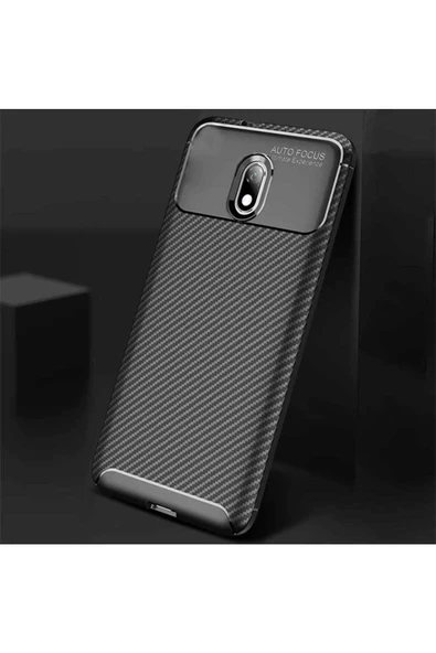 CEPCASE    Xiaomi Redmi 8A Kılıf Karbon Fiber Tasarım Ultra Slim Lüx Görünüm Silikon Kapak - 3
