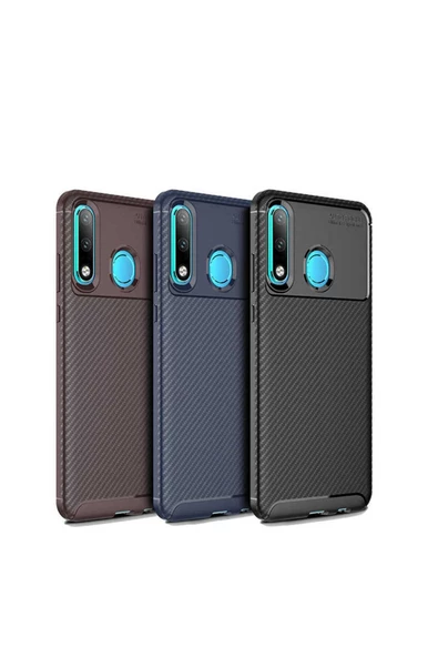 CEPCASE    Huawei P30 Lite Kılıf Karbon Fiber Tasarım Ultra Slim Lüx Görünüm Silikon Kapak - Resim 4