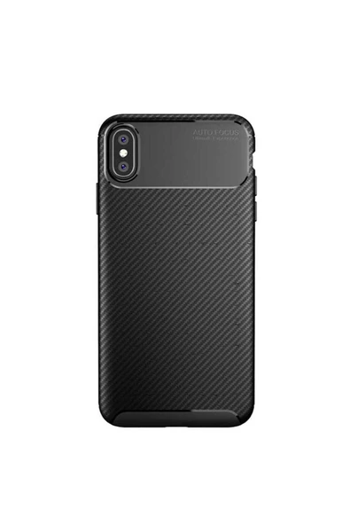CEPCASE    Apple iPhone X Kılıf Karbon Fiber Tasarım Ultra Slim Lüx Görünüm Silikon Kapak - Resim 5