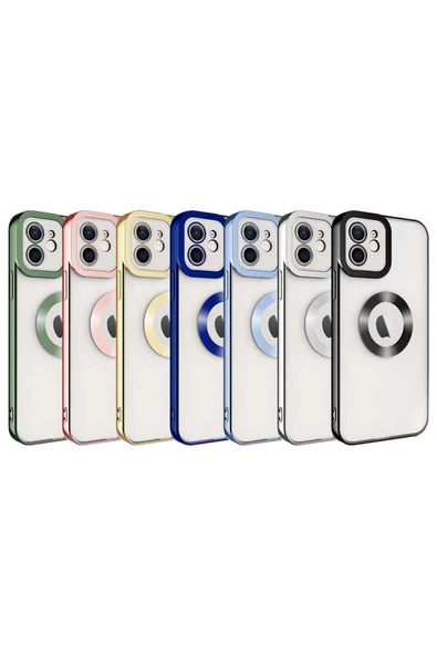 CEPCASE    Apple iPhone 12 Kılıf Kamera Korumalı Logo Gösteren New fashion Tam Kalıp Kapak - Resim 3
