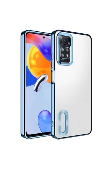 CEPCASE    Xiaomi Redmi Note 12 Pro 4G Uyumlu Kılıf Kamera Korumalı Logo Gösteren New fashion Tam Kalıp Kapak