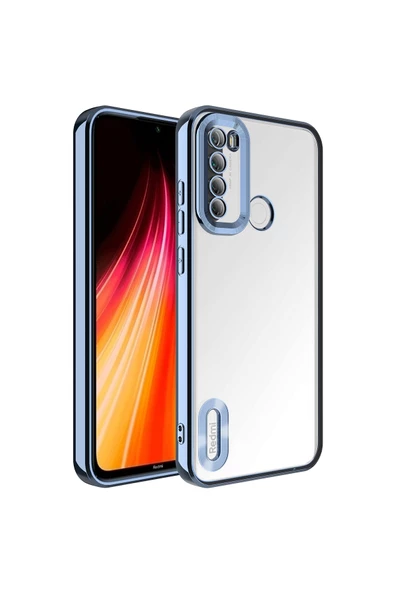 CEPCASE    Redmi Note 8 Uyumlu Kılıf Kamera Korumalı Logo Gösteren New fashion Tam Kalıp Kapak