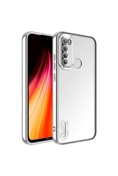 CEPCASE    Xiaomi Redmi Note 8 Kılıf Kamera Korumalı Logo Gösteren New fashion Tam Kalıp Kapak