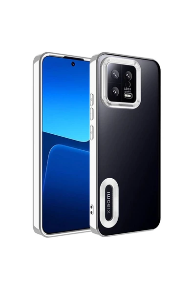 CEPCASE    Xiaomi Mi 13 Kılıf Kamera Korumalı Logo Gösteren New fashion Tam Kalıp Kapak