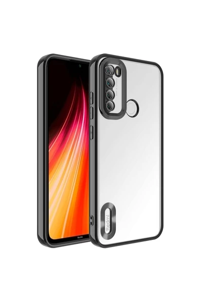 CEPCASE    Xiaomi Redmi Note 8 Kılıf Kamera Korumalı Logo Gösteren New fashion Tam Kalıp Kapak