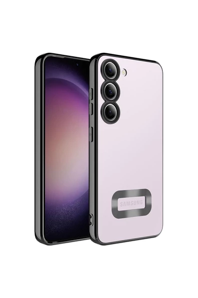 CEPCASE    Samsung Galaxy S23 Kılıf Kamera Korumalı Logo Gösteren New fashion Tam Kalıp Kapak - Resim 2