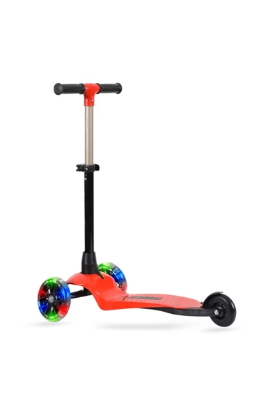 Leddy Scooter Leddy Kırmızı Led Işıklı 3 Tekerlekli Scooter Max 50 Kg - 2