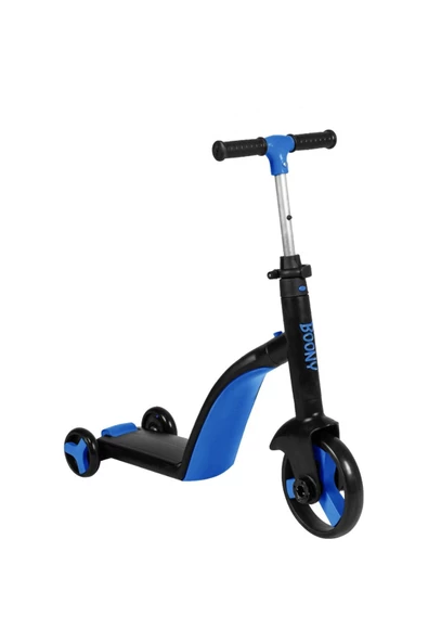 Çekirdek Zeka Boony Mavi Çocuk Scooter- Bisiklet 1 Ürün 3 Özellik 50 Kg Taşıma Kapasiteli