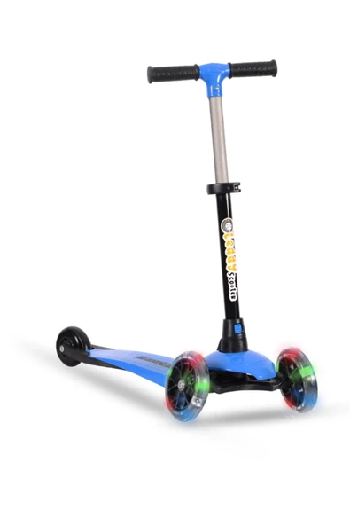 Leddy Scooter Leddy Mavi Led Işıklı 3 Tekerlekli Scooter Max 50 Kg - 6