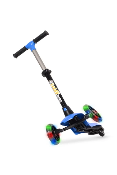 Leddy Scooter Leddy Mavi Led Işıklı 3 Tekerlekli Scooter Max 50 Kg - 4