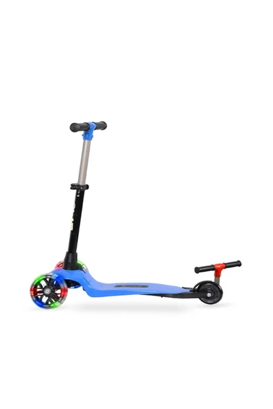 Leddy Scooter Leddy Mavi Led Işıklı 3 Tekerlekli Scooter Max 50 Kg - 3