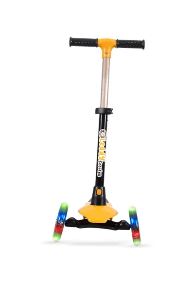 Leddy Scooter Leddy Turuncu Led Işıklı 3 Tekerlekli Scooter Max 50 Kg - 3