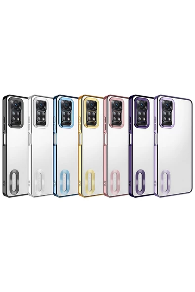 CEPCASE    Xiaomi Redmi Note 12 Pro 4G Kılıf Kamera Korumalı Logo Gösteren New fashion Tam Kalıp Kapak - Resim 3