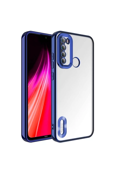CEPCASE    Xiaomi Redmi Note 8 Kılıf Kamera Korumalı Logo Gösteren New fashion Tam Kalıp Kapak