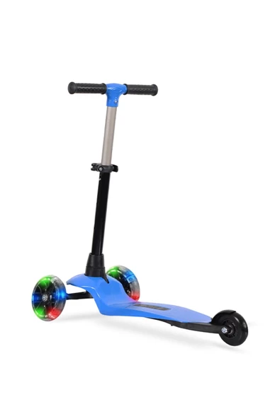 Leddy Scooter Leddy Mavi Led Işıklı 3 Tekerlekli Scooter Max 50 Kg - 2