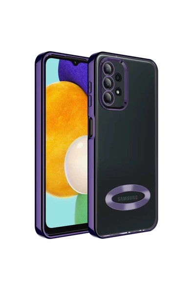 CEPCASE    Samsung Galaxy A23 Kılıf Kamera Korumalı Logo Gösteren New fashion Tam Kalıp Kapak - Resim 2