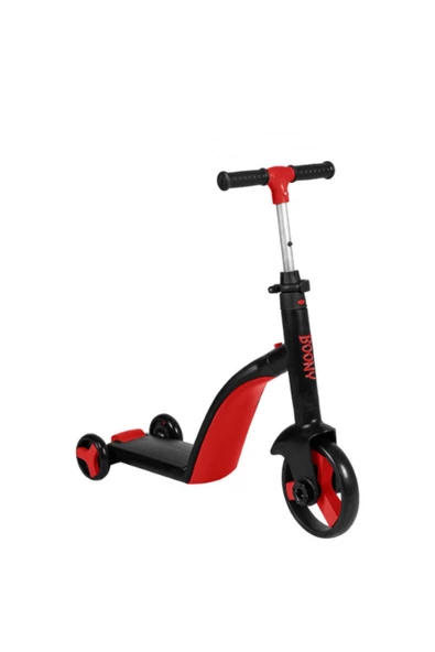 Pratikall 50 Kg Boony Scooter Kırmızı Manuel Katlanabilir 3 Kırmızı - Resim 2