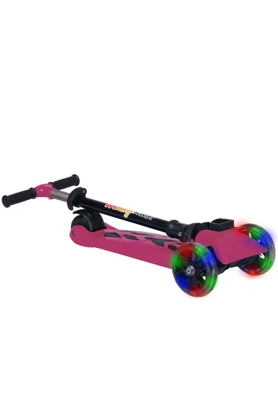 Winky Led Işıklı 3 Tekerli Katlanabilir 5-9 Yaş Arası Max 90 Kg Taşıma Kapasitesi 3 Kademeli Scooter - 3
